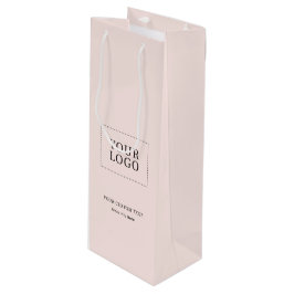 Enkel Rosa Minimalisera Affärslogotyp Vin Pappersp
