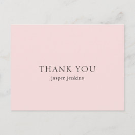 Enkel Rosa - minimalt modern Vykort