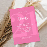 Enkel Rosa Modern 21:a födelsedag Inbjudningar<br><div class="desc">En enkel,  modern 21:a födelsedagsinbjudan som innehåller elegantens kalligrafi-skript,  typografi och minimalistisk design i rosa och vitt färg.</div>