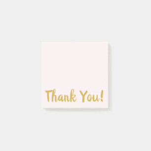 Enkel Rosa och Guld Tack Post-it Block