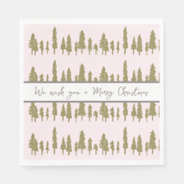 Enkel Rosa och Magenta jul Mönster Pappersservett