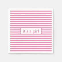 Enkel Rosa och vitt Rand