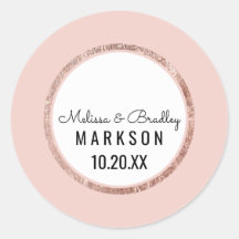 Enkel Rosa-penselskript i Ro Guld Bröllop