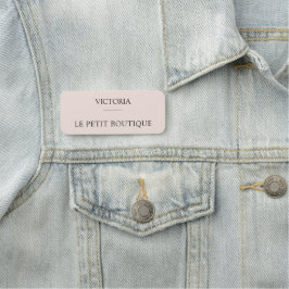 Enkel Rosa Personal Business Namnbricka