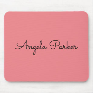 Enkel Rosa Professionell Modern Musmatta