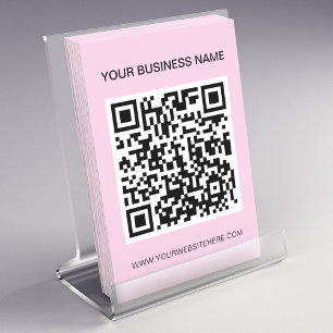 Enkel Rosa, QR-kod Marknadsföring Flygblad