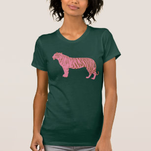 Enkel Rosa Tiger Art T Shirt