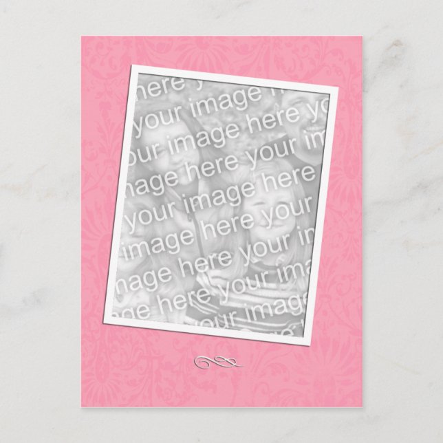 Enkel Rosa Vykort (Framsida)