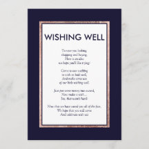 Enkel roséguld kantad marin önskebrunn