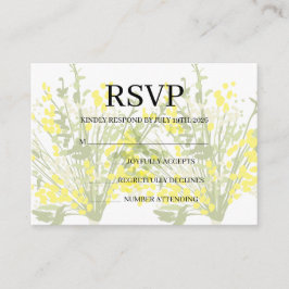 Enkel RSVP-kort för bröllop Tilläggskort