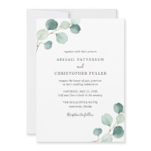 Enkel Rustic Eucalyptus Greenery Elegant bröllop