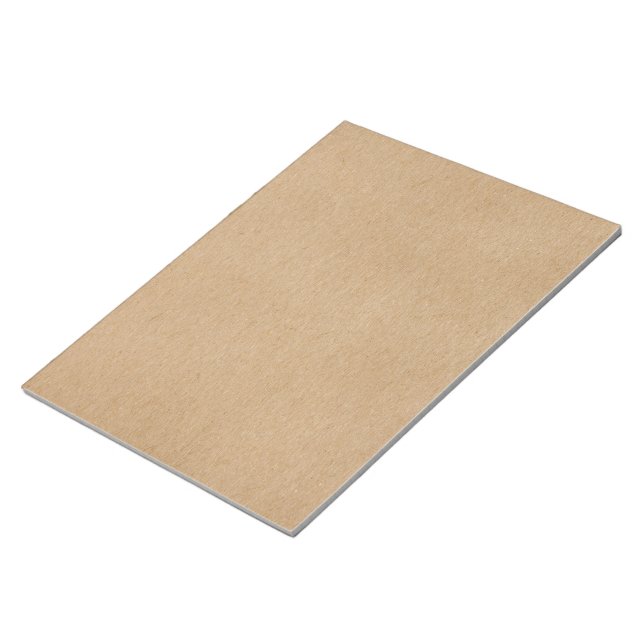 Enkel rustic kraft papper stil anteckningsblock (Vinklad)