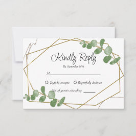 Enkel Rustic Sage Grönt Eucalyptus Greenery OSA Kort