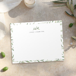Enkel rustig grey Personlig Stationery Anteckningskort