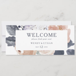 Enkel rustik blomsterhängande sittplatsschema-rubr