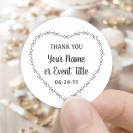 Enkel rustik blomsterkrans för landsbybröllop runt klistermärke