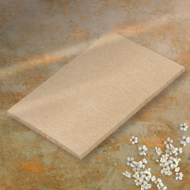 Enkel Rustik Kraft Boho Post-it Block (Simple Rustic Kraft Boho Post-it Notes)