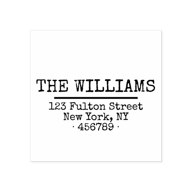 Enkel, rustisk Returadress Stämpel (Tryck)