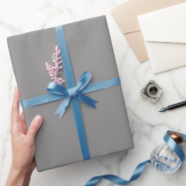 Enkel rymdgrå färgnyans presentpapper