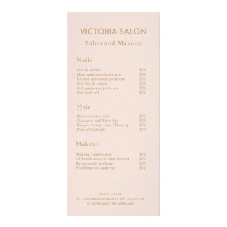 Enkel  Salon Makeup för modern Chic Unik Blek Reklamkort