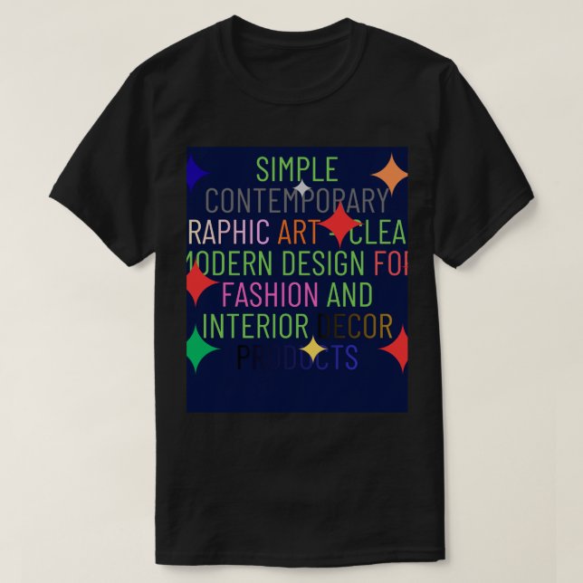 Enkel samtida grafik t shirt (Design framsida)