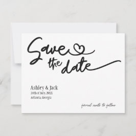 Enkel Save the Date-kort Spara Datumet