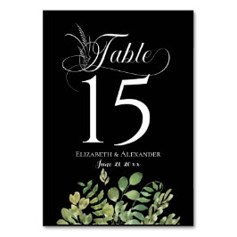 Enkel semedel om bröllopsbröllop bordsnummer