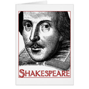 Enkel Shakespeare-Logotyp Hälsningskort