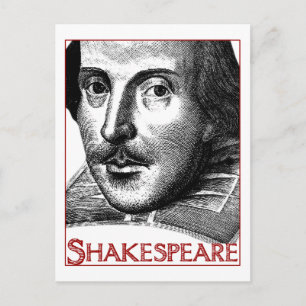 Enkel Shakespeare-Logotyp Vykort