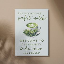 Enkel She hittade sin perfekta Matcha Bröllopsdusc Poster