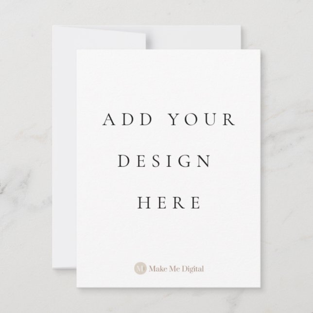 ENKEL SIDIG 4,25x5,5 tum Inbjudningskort Porträtt (Framsida)