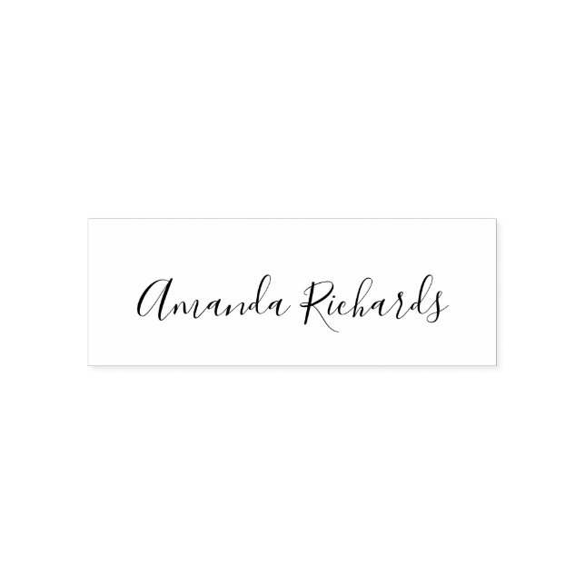 Enkel Signatur Namn Självfärgande Stämpel (Design)