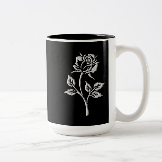 Enkel Silver Ro Två-Tonad Mugg (Höger)