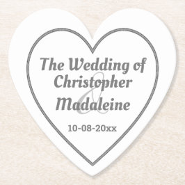 Enkel silvergrå bokstavsstil på en pappersunderläg underlägg papper