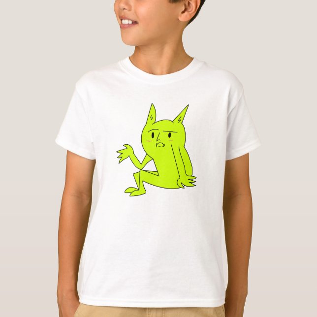 Enkel sittande goblinkidtröja t shirt (Framsida)