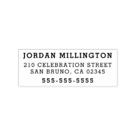 Enkel självfyllning av Returadress Frimärke Stämpel
