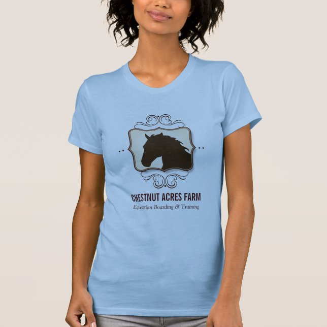 Enkel skjorta för krusidullhästaffär t-shirt (Framsida)