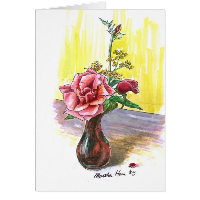 Enkel skönhet hälsningskort (Framsidan)