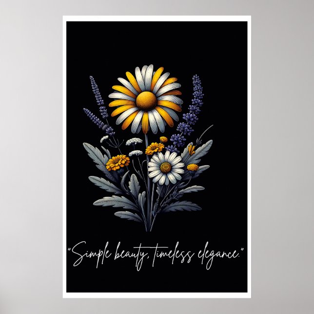 Enkel skönhet, tidlös elegans poster (Framsidan)