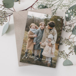 Enkel Skript 3 Foto God Jul Julkort