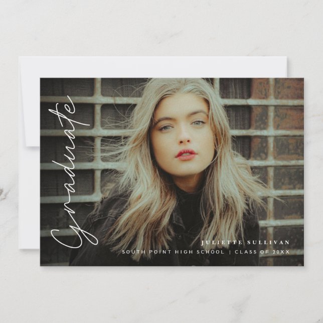 Enkel skript 4 - fotoStudentfest Inbjudningar (Framsida)