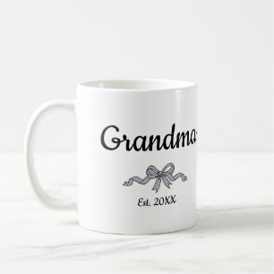 Enkel Skript Bow Mormor Est. År Kaffemugg
