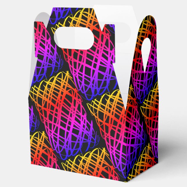 Enkel skript | Halv nedgång | Svart bakgrund | Presentaskar (Öppnad)