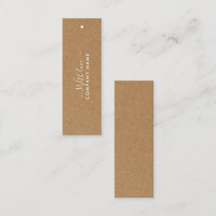 Enkel skript - Märkrna Rustic Land Kraft Gift Mini Visitkort