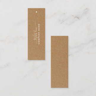Enkel skript - Märkrna Rustic Land Kraft Gift Mini Visitkort