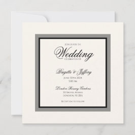 Enkel skript modern bröllopsinbjudan inbjudningar