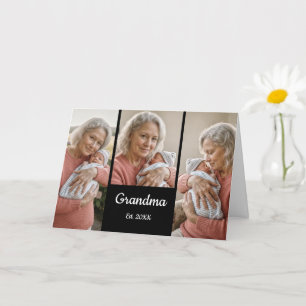Enkel Skript Mormor År Est. 3 Foto Kort