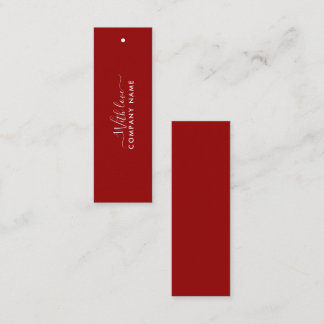 Enkel skript - Röda och vita Märkre Mini Visitkort