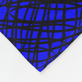 Enkel skript | Spegel Tiling | Blå | Fleecefilt