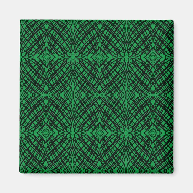 Enkel skript | Spegel Tiling | GRÖNT | Kontor Magnet (Framsidan)